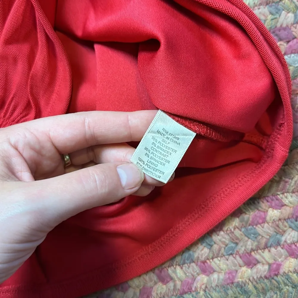 INSPIRED HEARTS RED MESH RUCHED MINI SKIRT Size undefined - Image 3