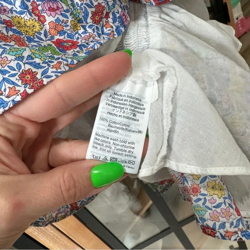 J.CREW x Liberty London Smocked Ruffle Top Favourite Flowers print tank blouse - Image 5