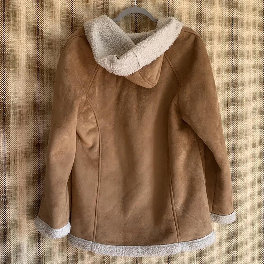 Mackintosh New England Faux Fur Coat Size M Women’s Jackets Beige Neutral Tan Size M - Image 5