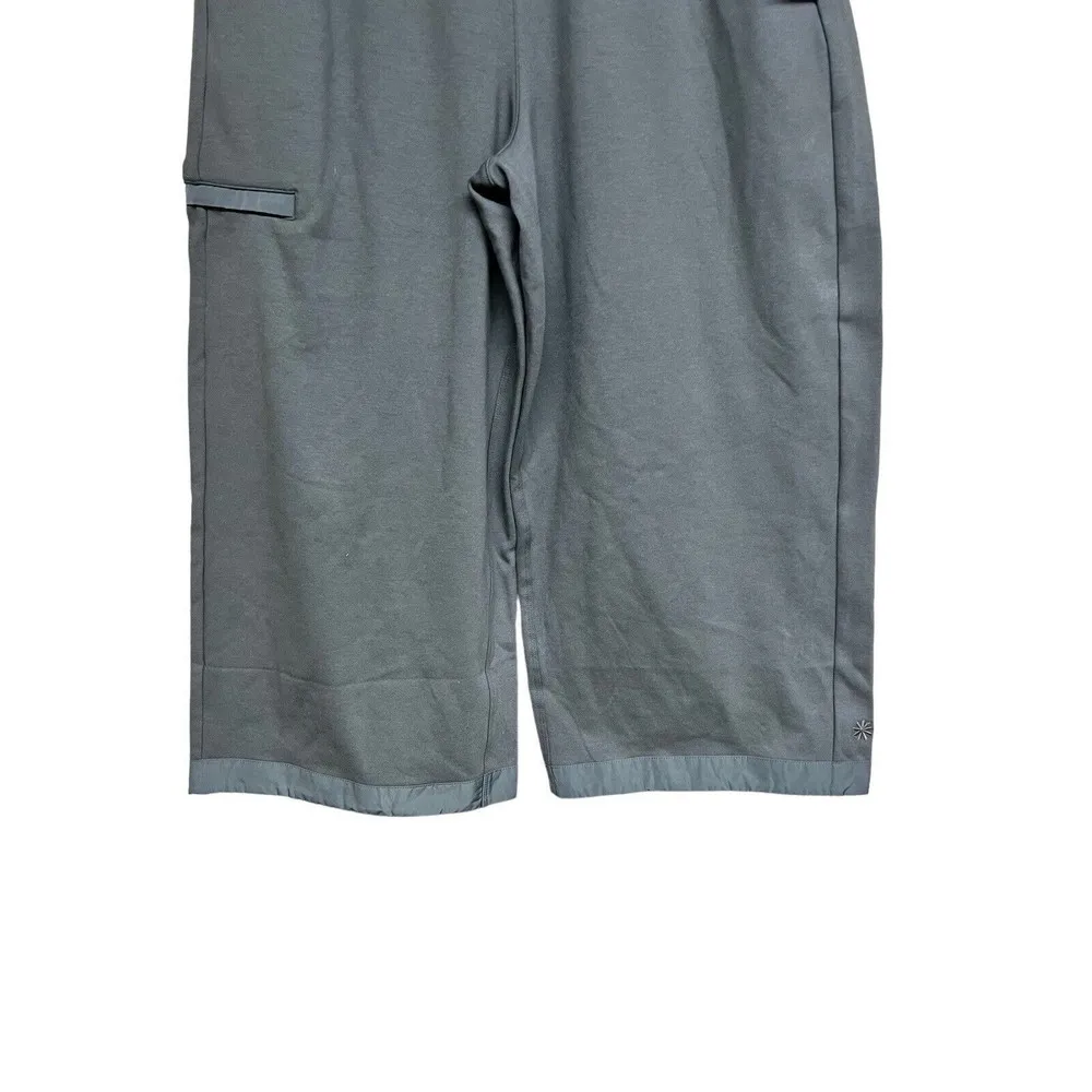 Athleta Triumph Hybrid Wide Leg Crop Pants Bali Green Women’s Size Medium - Image 7