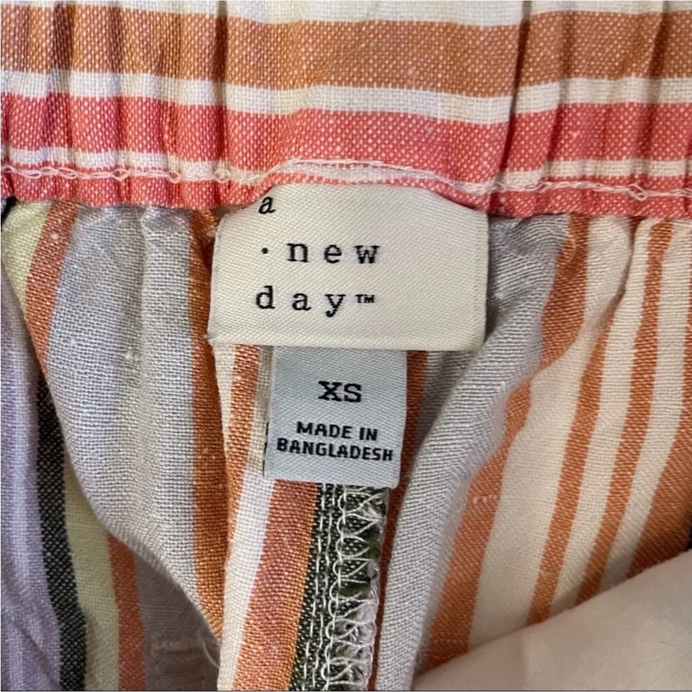 A New Day Striped Linen Shorts - Image 4