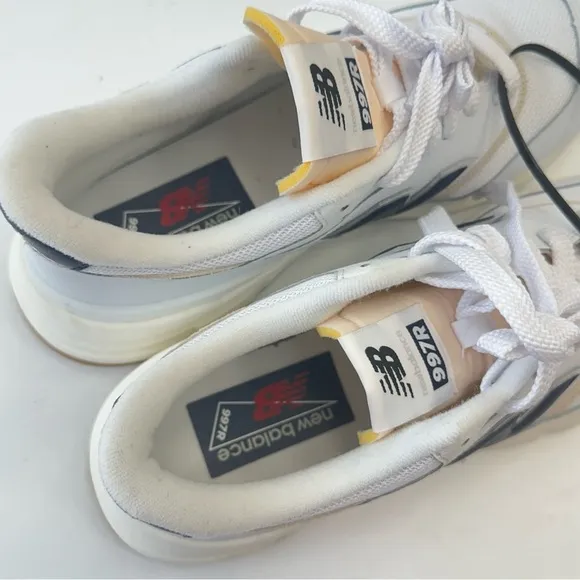New Balance 997R NB White Navy Mens 11 Womens 12.5 Unisex Casual‎ Shoes Sneakers - Image 9