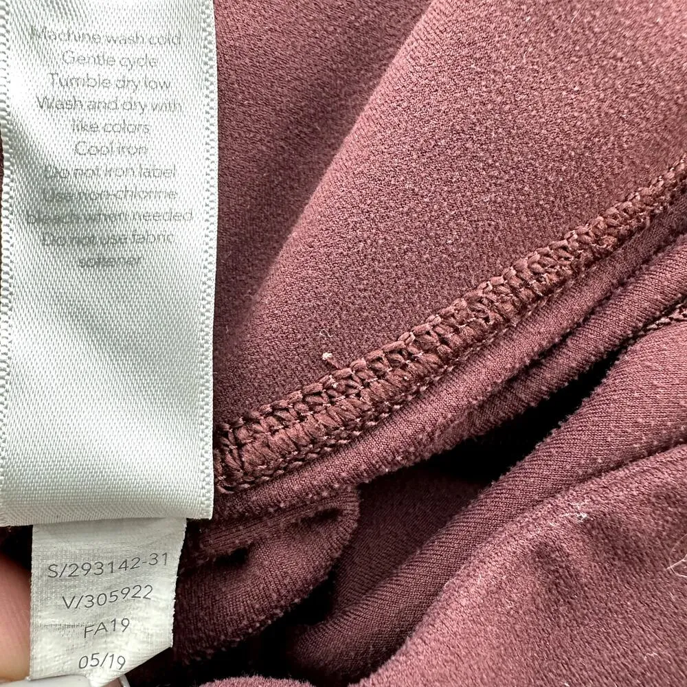 Athleta Elation 7/8 Tight High Rise Powervita Pocket Wicking Antique Burgundy S - Image 5