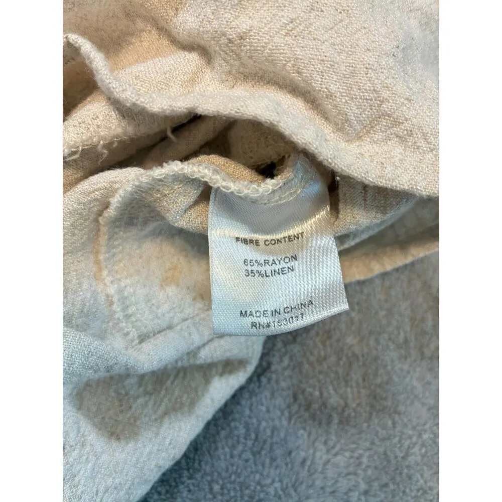 Princess Polly Linen Romper Tan Tie Straps - Image 8