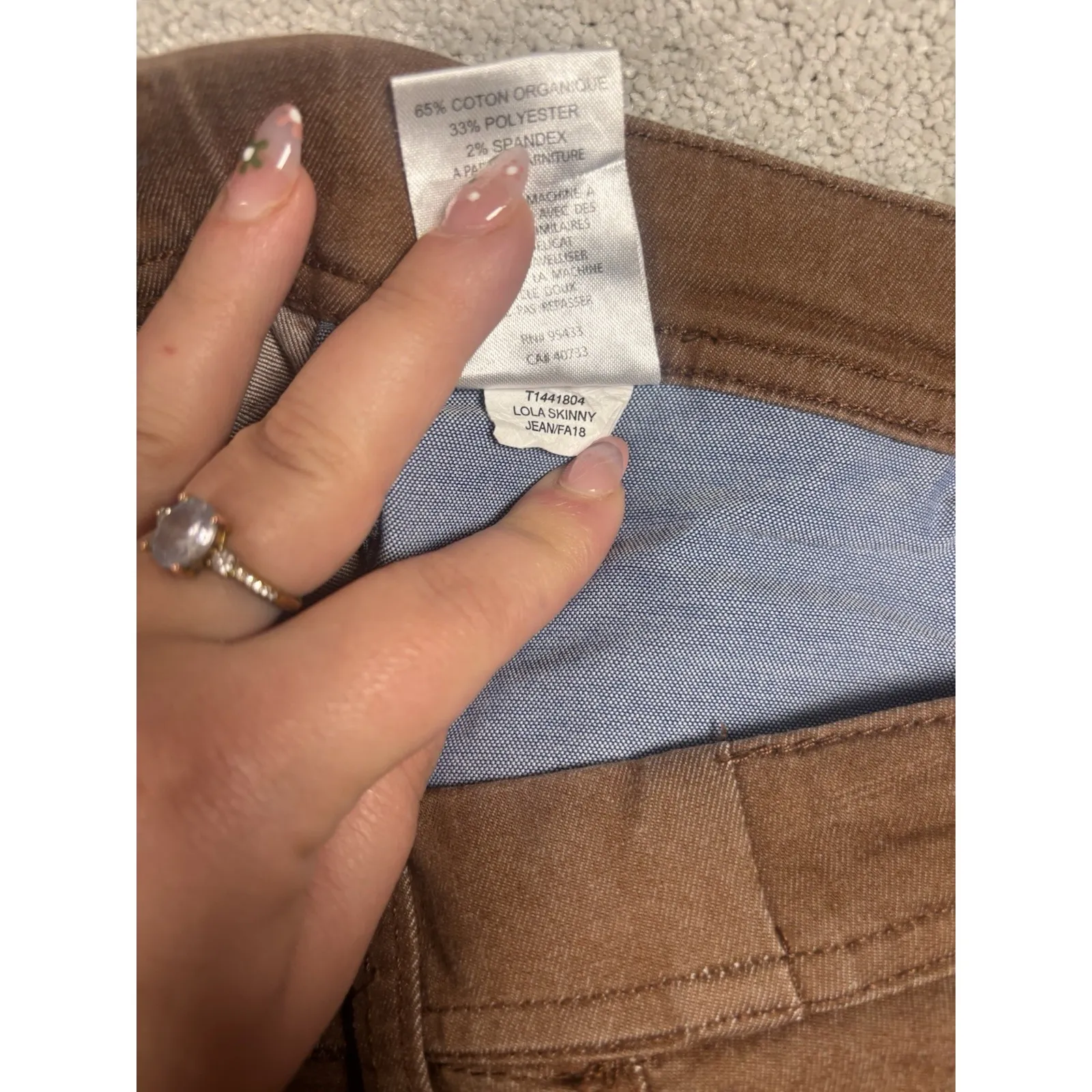 Toad & Co Skinny Pants Women's‎ 12 Brown Mid Rise Ankle 5 Pocket Stretch Jeans - Image 6