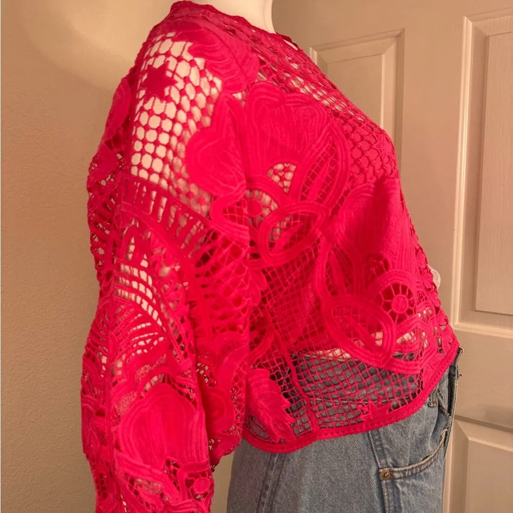 Pink Lace Women's Top - Image 5