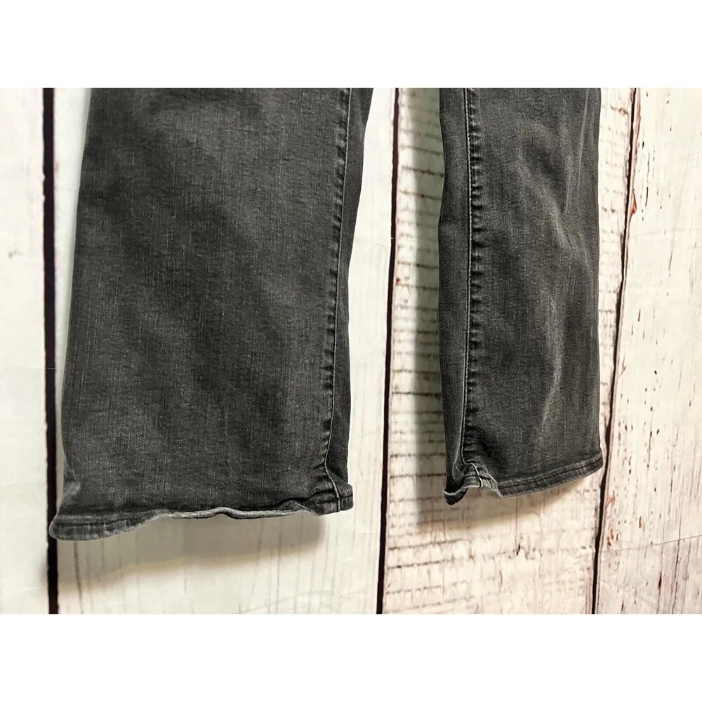 Madewell Cali Demi Boot High Rise Mini Flare Denim Jeans - Black / Size 26 - Image 3