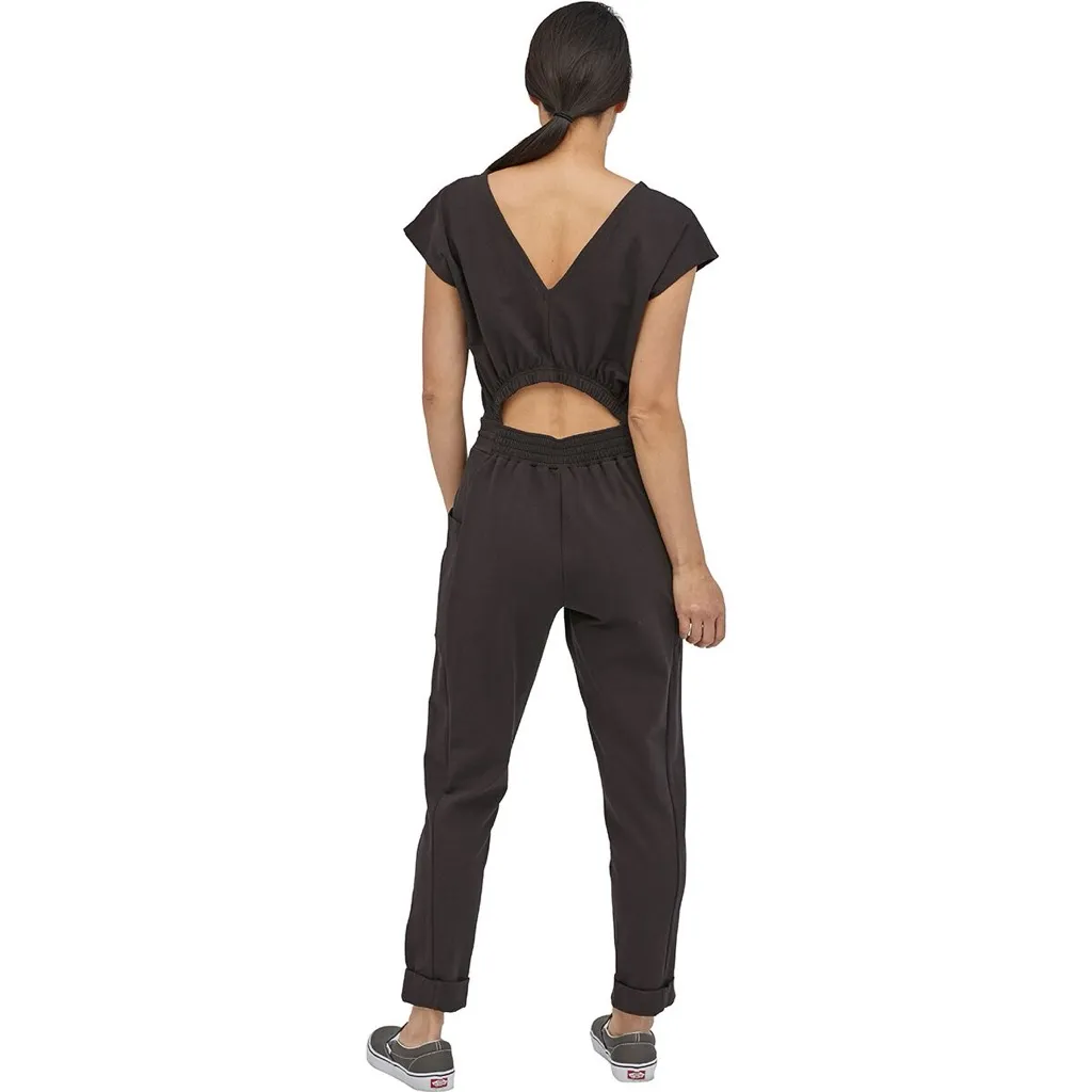 Patagonia Organic Cotton Roaming Jumpsuit in Basin Green - Image 11