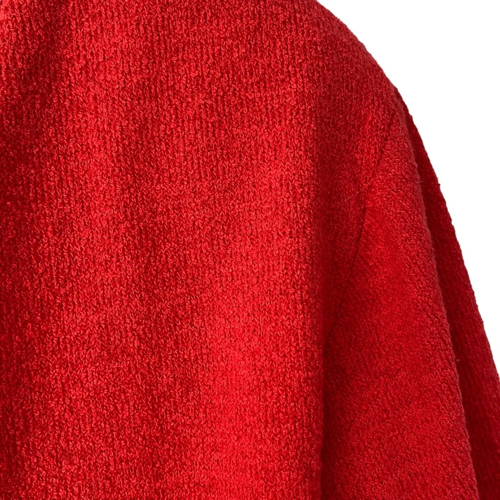 Castleberry London New York Vintage Crop TomatoRed Crop Jacket Gold Tie Grommet Red Size 10 - Image 2