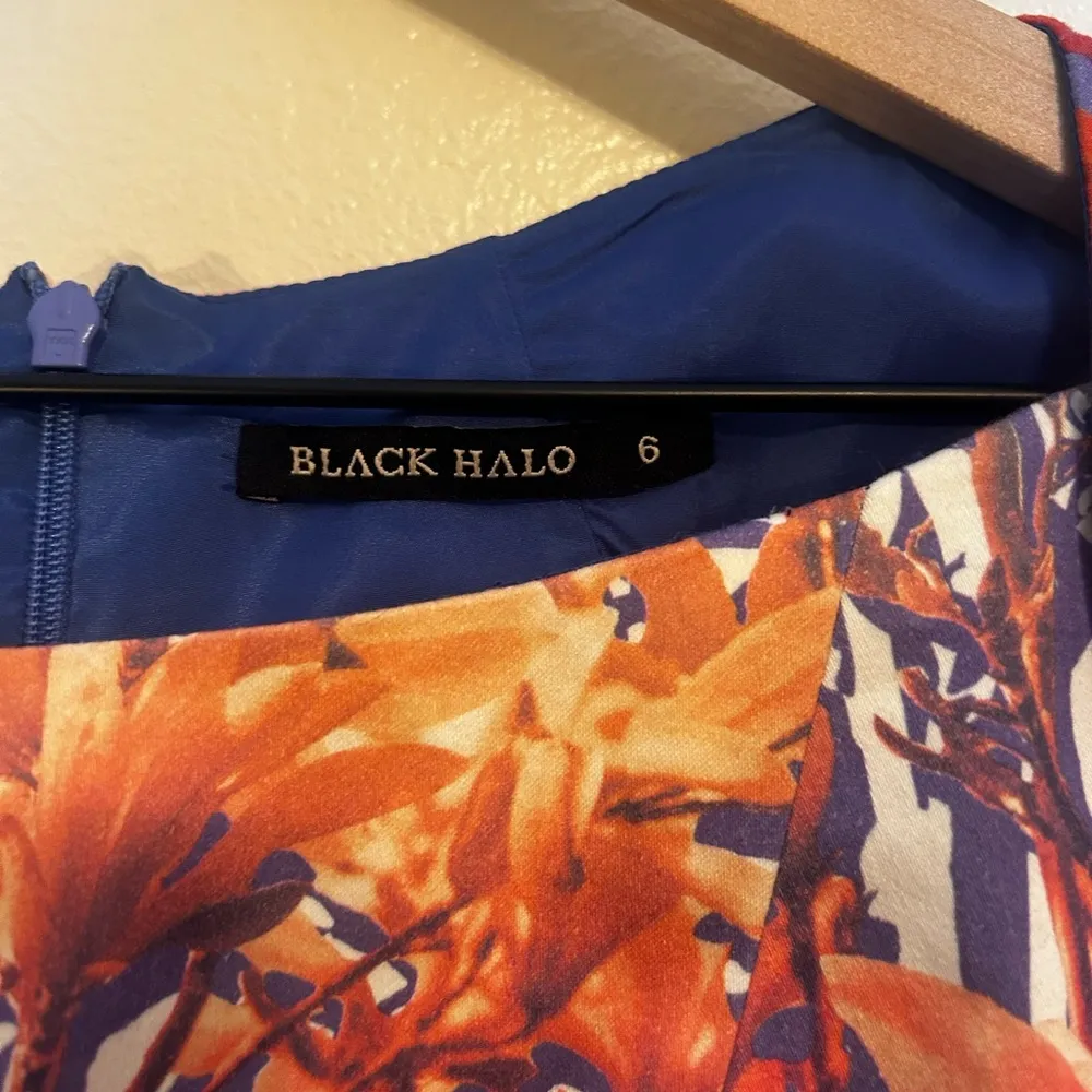 Black Halo Shanna Sheath‎ Mini Dress Fuchsia Floral - Image 5