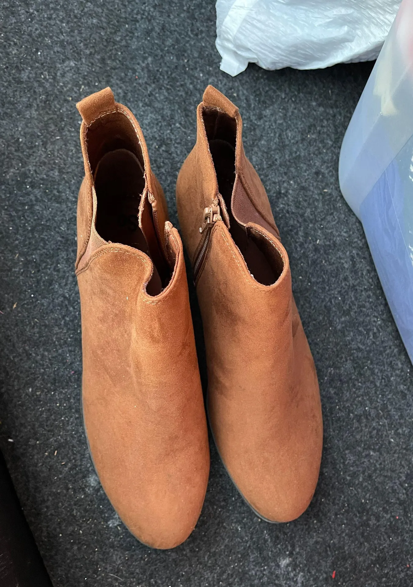 Kohls Light Brown Booties - Image 3