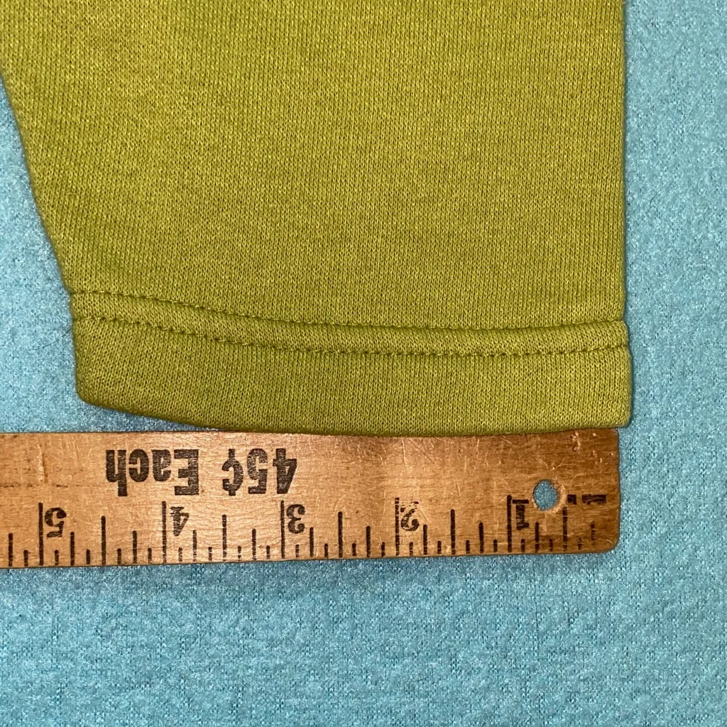 UNBRANDED mock neck chartreuse long sleeve half button sweatshirt NEW size XL Green - Image 8