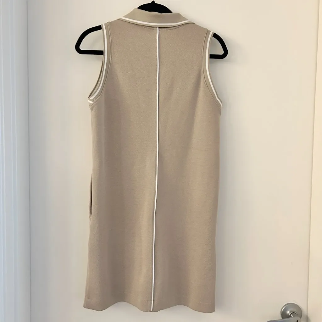 SPANX AirEssentials Pique Polo Tank Dress in Tan Size XS - Image 8