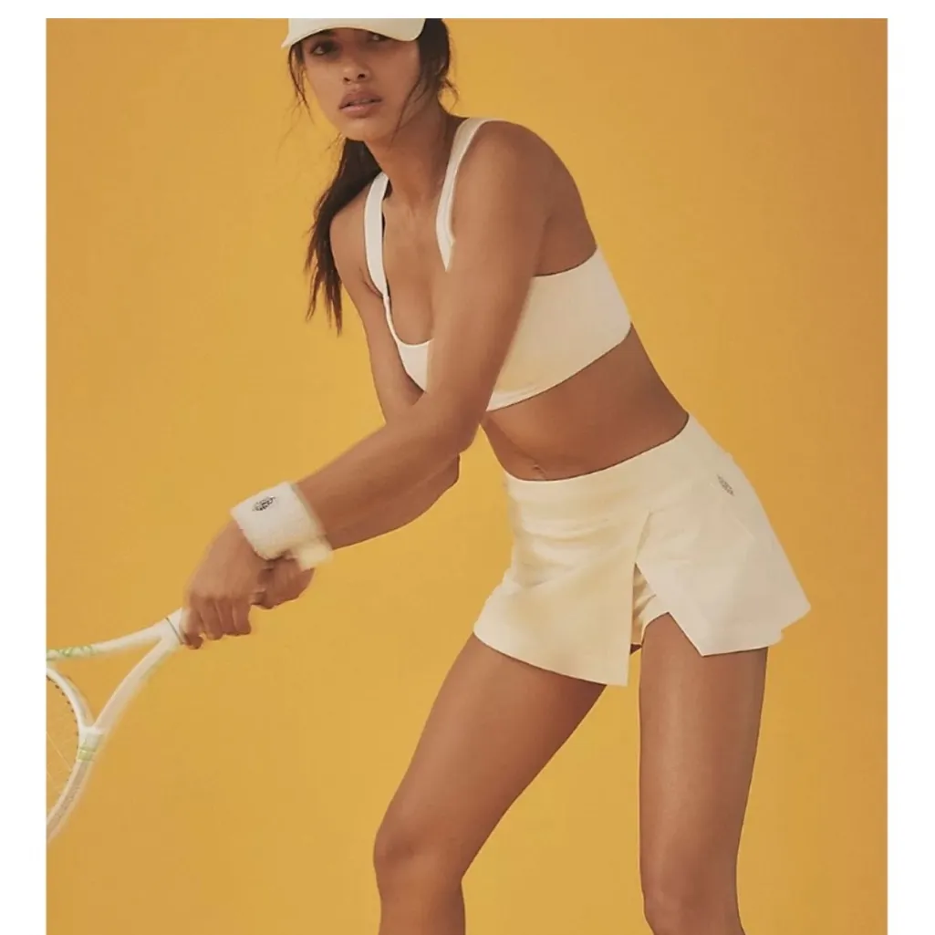 FP Movement NWT Free People Hot Shot Mini Skort Tennis Skort Size L White Size L - Image 4