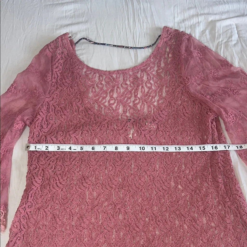 BKE Pink Flutter Sleeve‎ Asymmetrical Blouse - Image 5