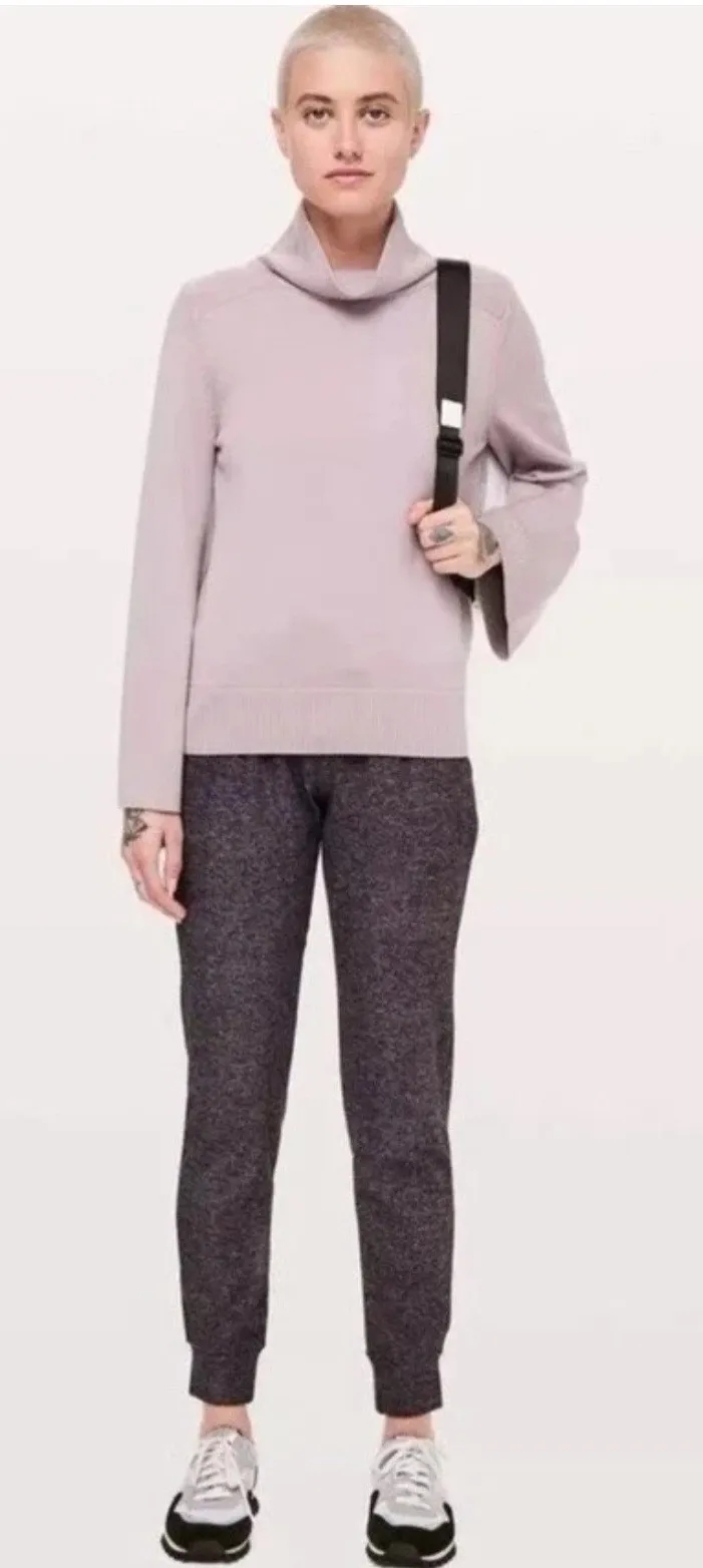 Lululemon Heathered Spanish Rose/Black Ready to Rulu Pants 29" Joggers Size 2 Black - Image 1