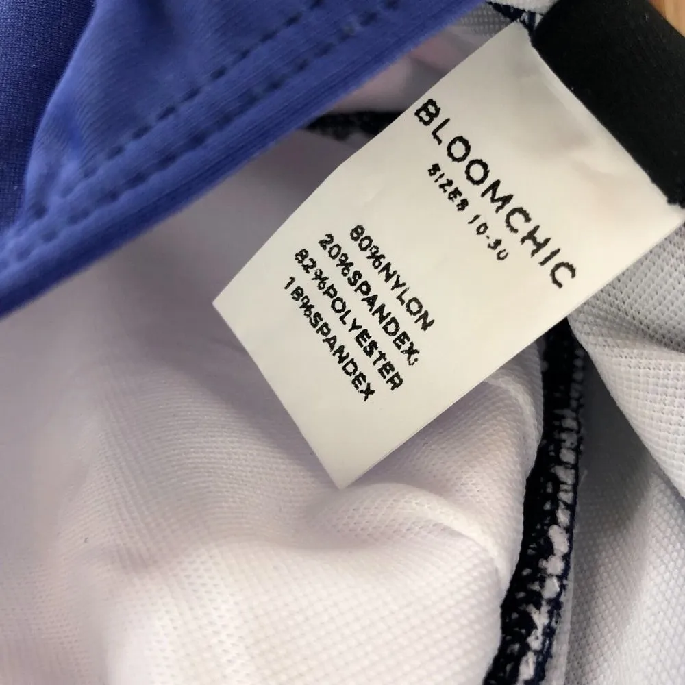 Bloomchic Floral Crossover Front Sculpt Waist One Piece Swimsuit Indigo 18-20 - Image 6