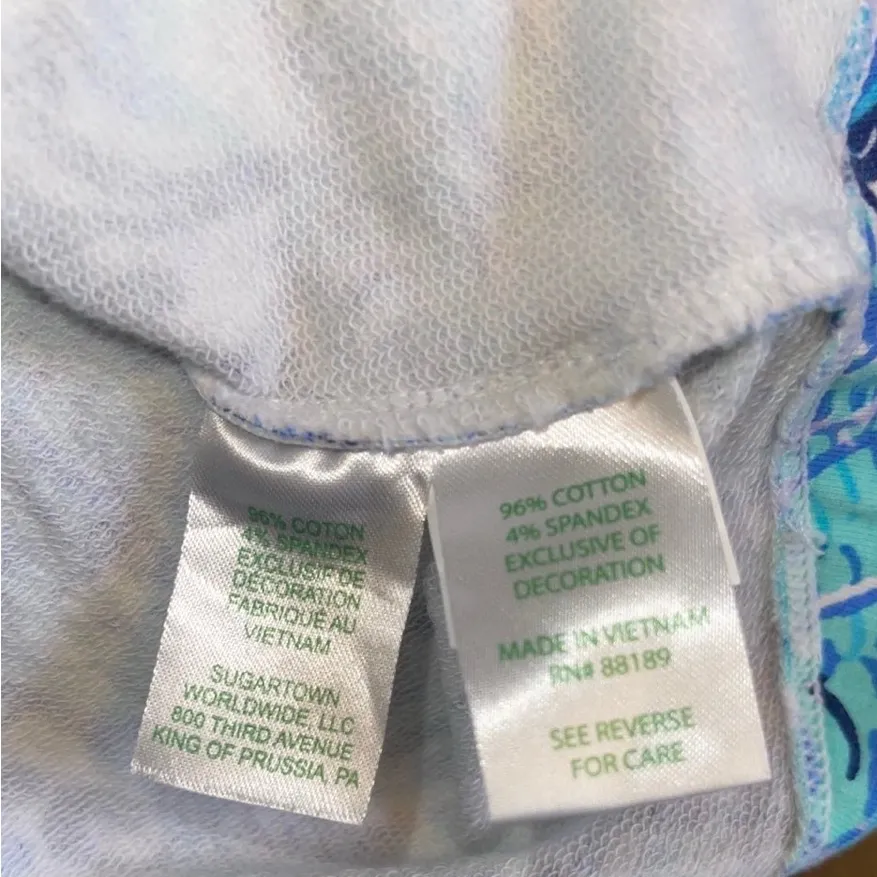 Lilly Pulitzer Blue Embellished Tunic with Mandarin Collar - Image 5