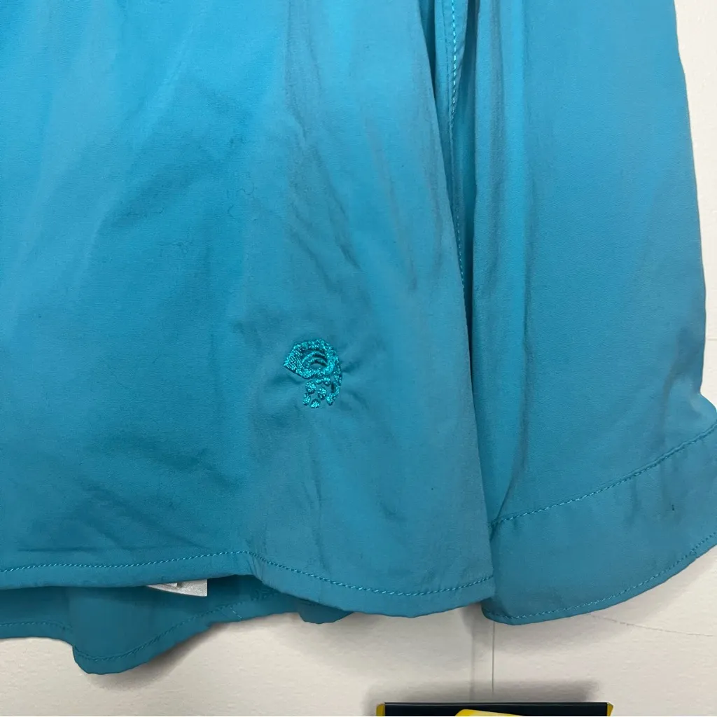 Mountain Hardwear Coralake Long Sleeve Shirt size 12 Teal UPF‎ 25+ Hiking Travel - Image 4