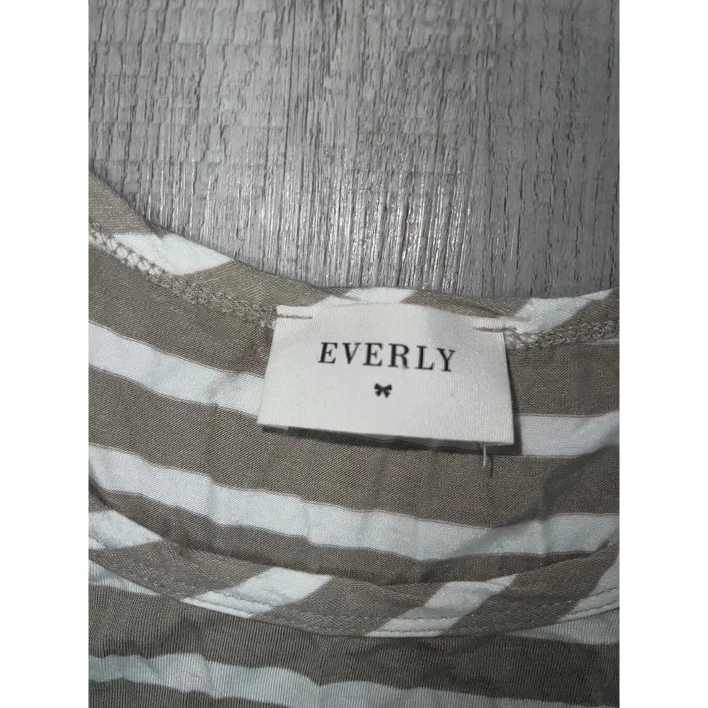 EVERLY Striped A-Line Mini Dress - Image 2