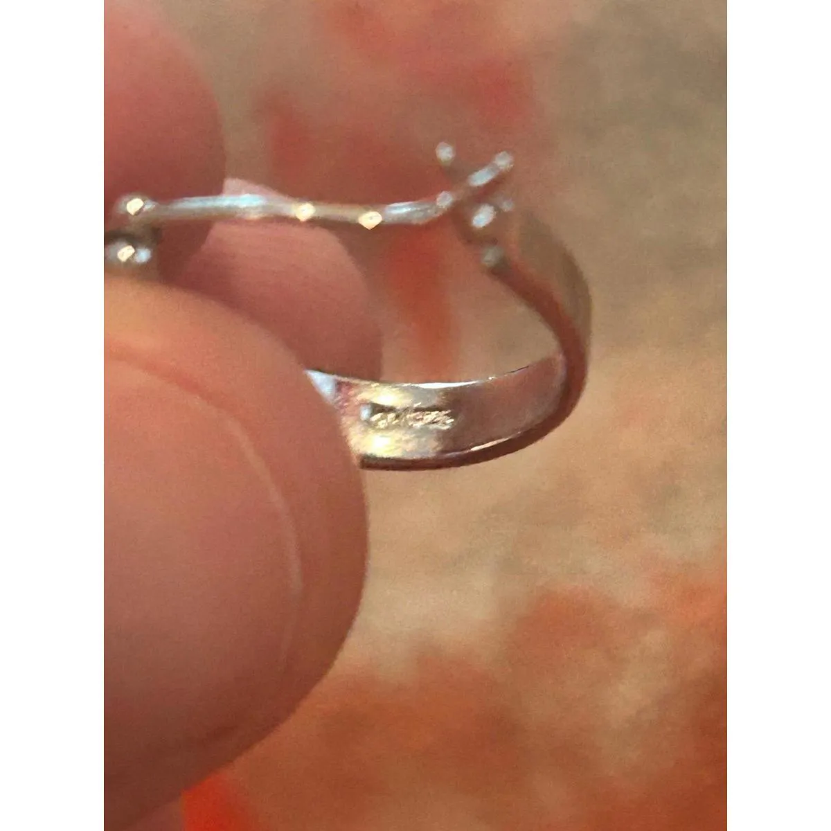 B241 earrings hoops small 925 sterling silver - Image 5