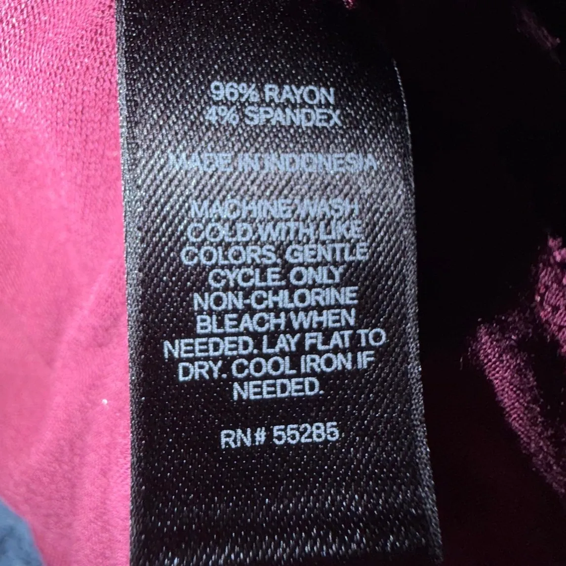 EXPRESS Burgundy Long Sleeve Cutout Neck Swing Dress Women Size S - Image 5