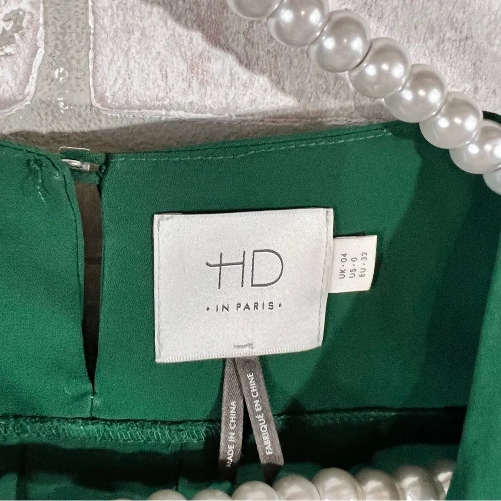 Anthropologie HD in Paris Dara Tee Laser Cut Blouse in Green Size 0 - Image 8