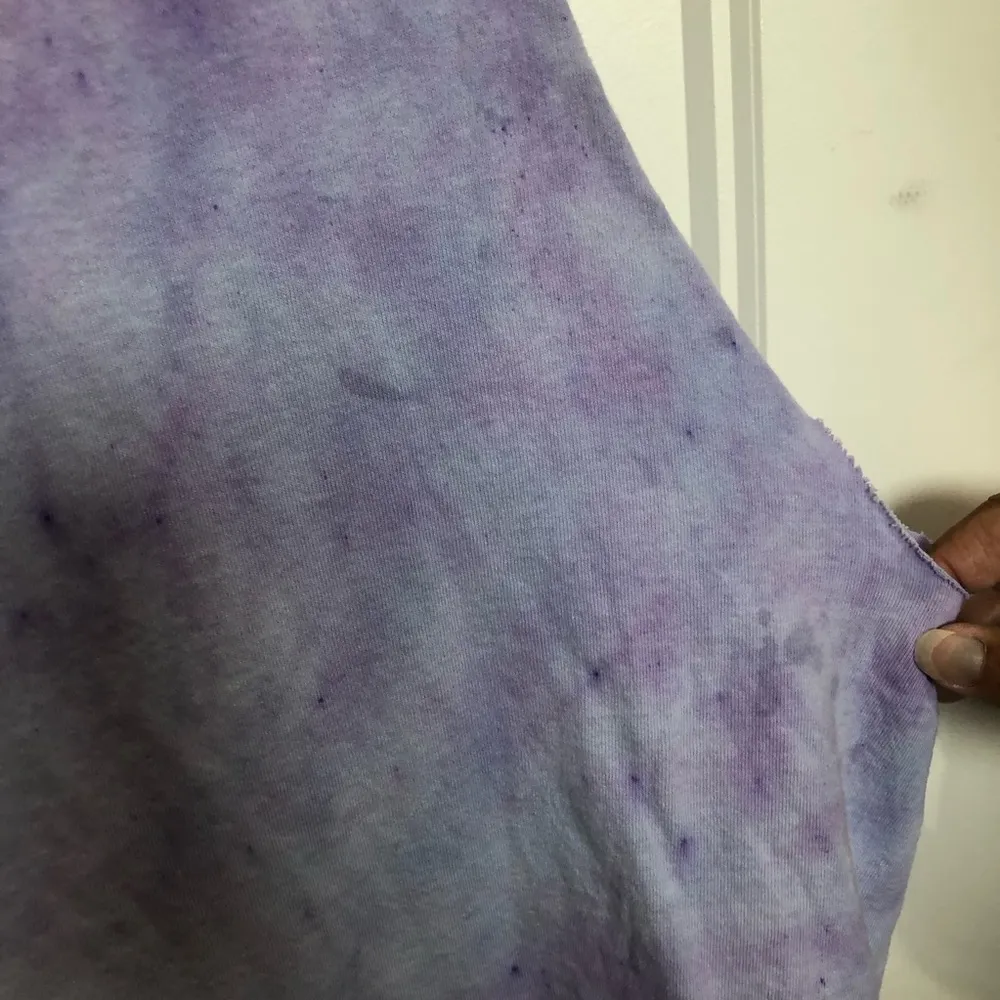 Purple tie dye Sleeveless Women's Top unisex size small - Image 4