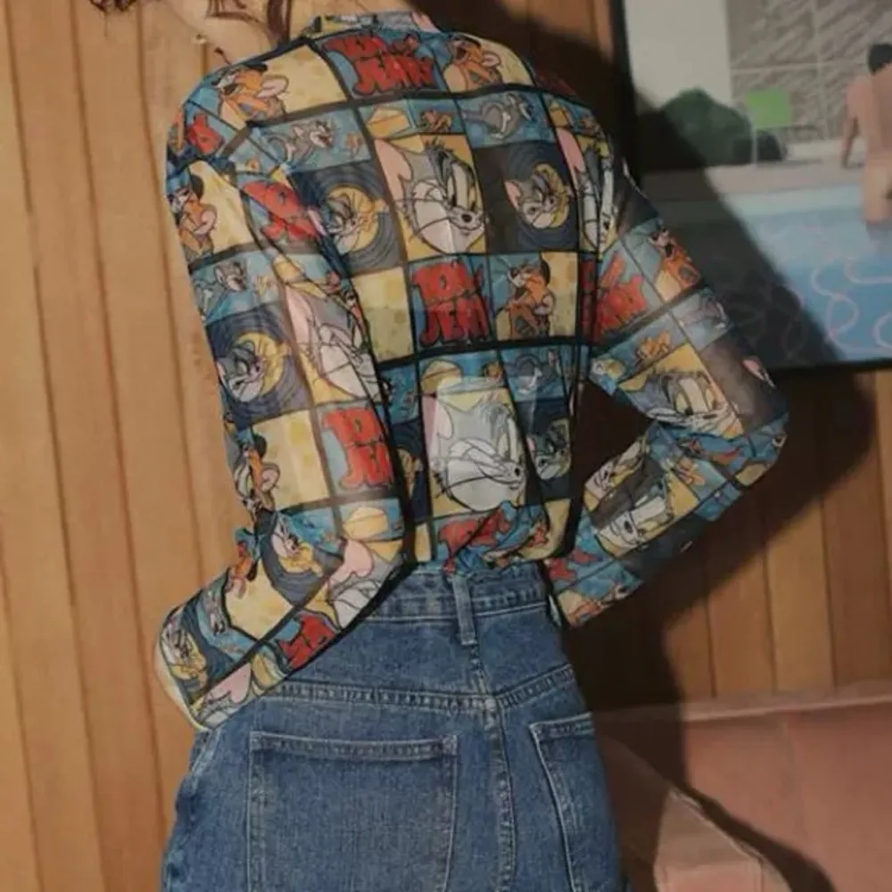 Animals print mesh tops Size M - Image 2