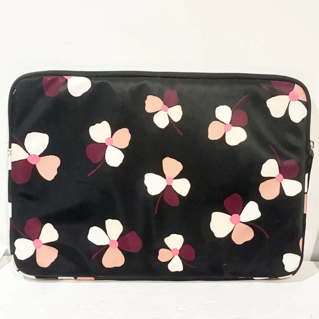 Late Spade Black Padded Full Zip Dawn Dusk Buds‎ Dawn Buds Laptop Sleeve - Image 4
