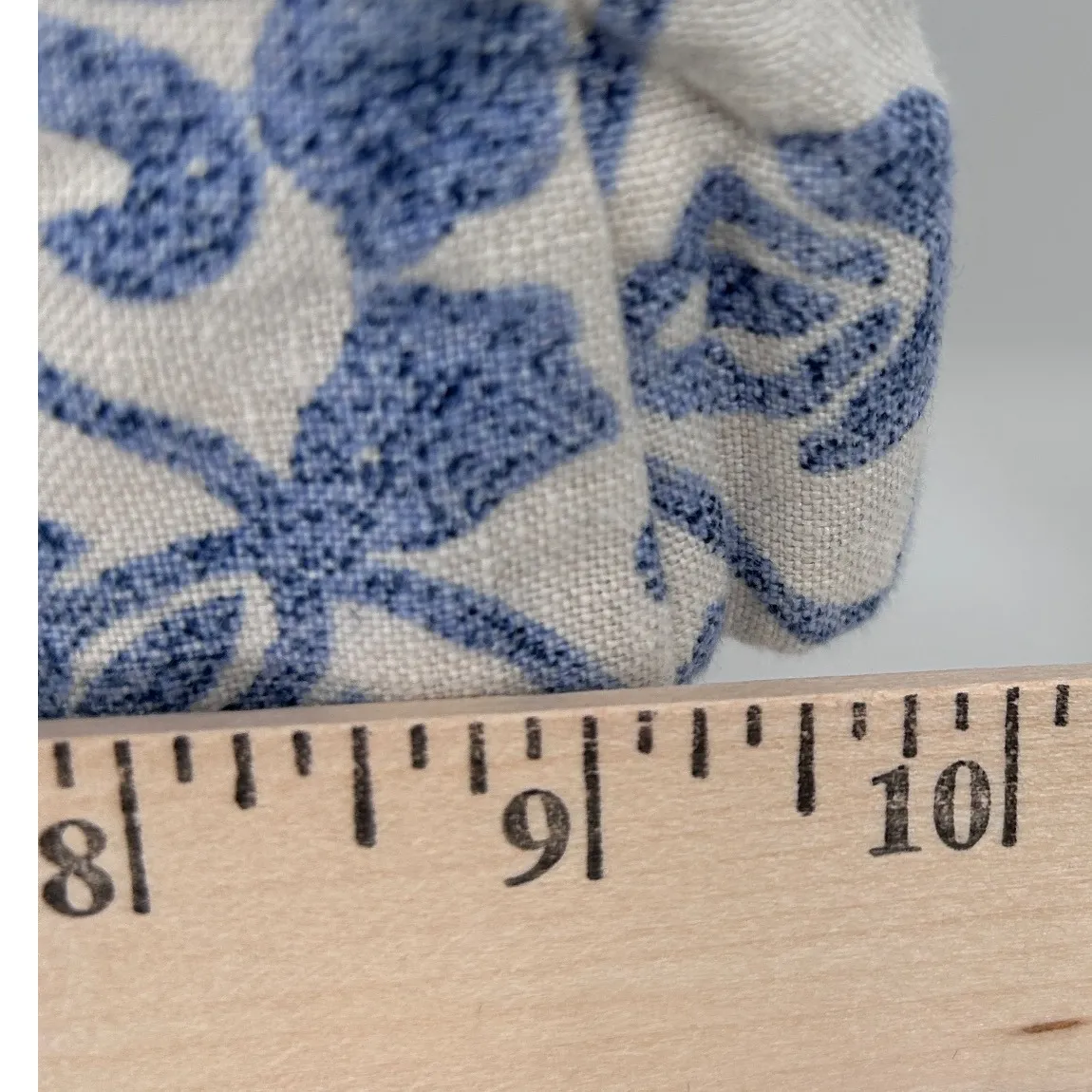 Soft Surroundings Aliso Point Linen Blue Tile Print Wide Leg Pant Medium Petite - Image 9