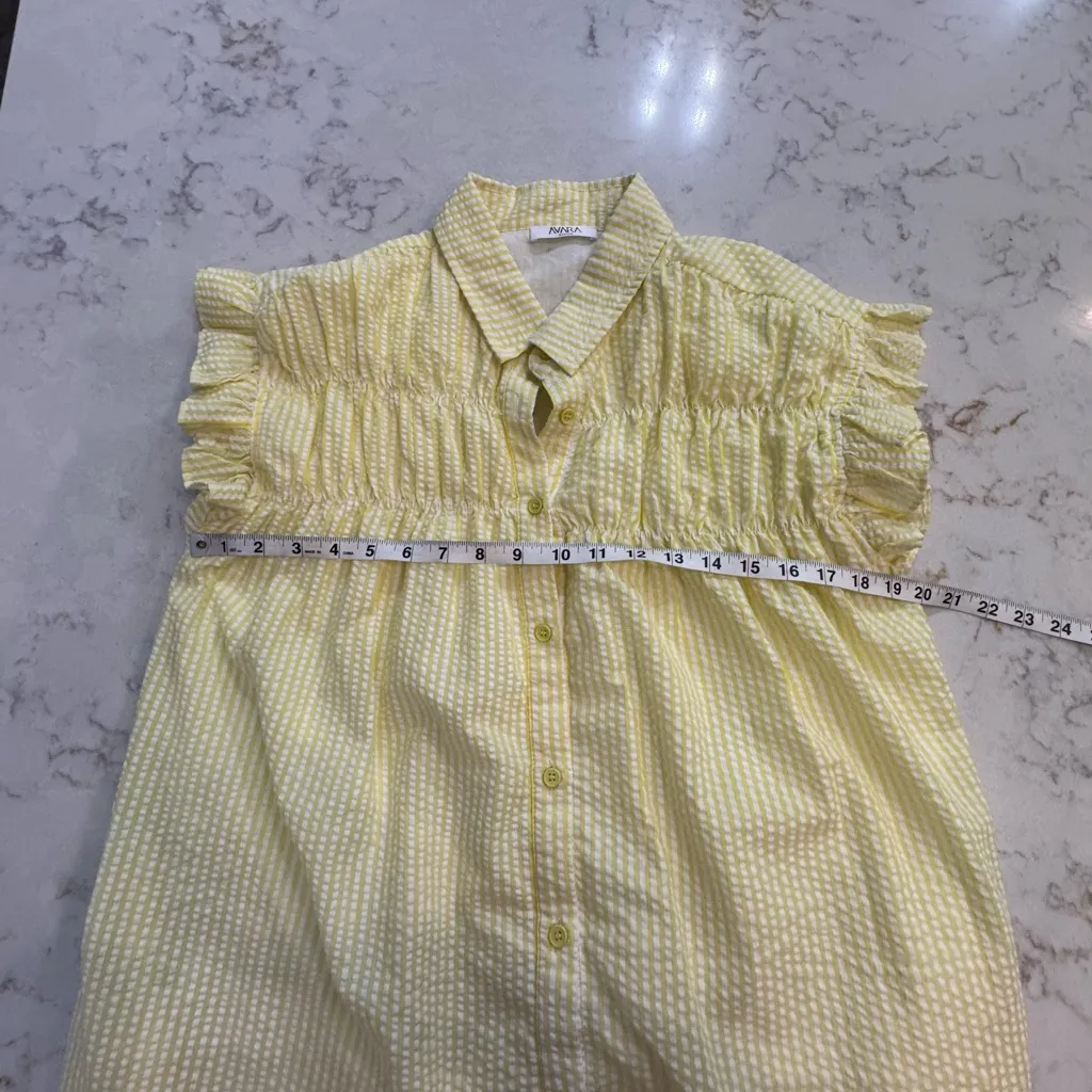 Yellow Midi Dress Size M - Image 7