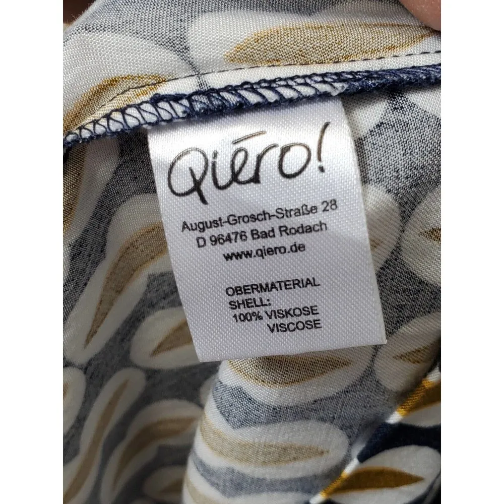 Qiero Women's Multicolor Polyester Round Neck Long Sleeve Knee Length Dress 42 - Image 9