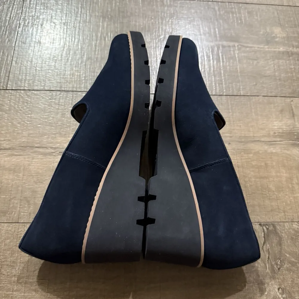 NWOB Vionic Water Repellent Wedges Willa Wedge Navy Woman’s Size 11 Career Comfy - Image 4