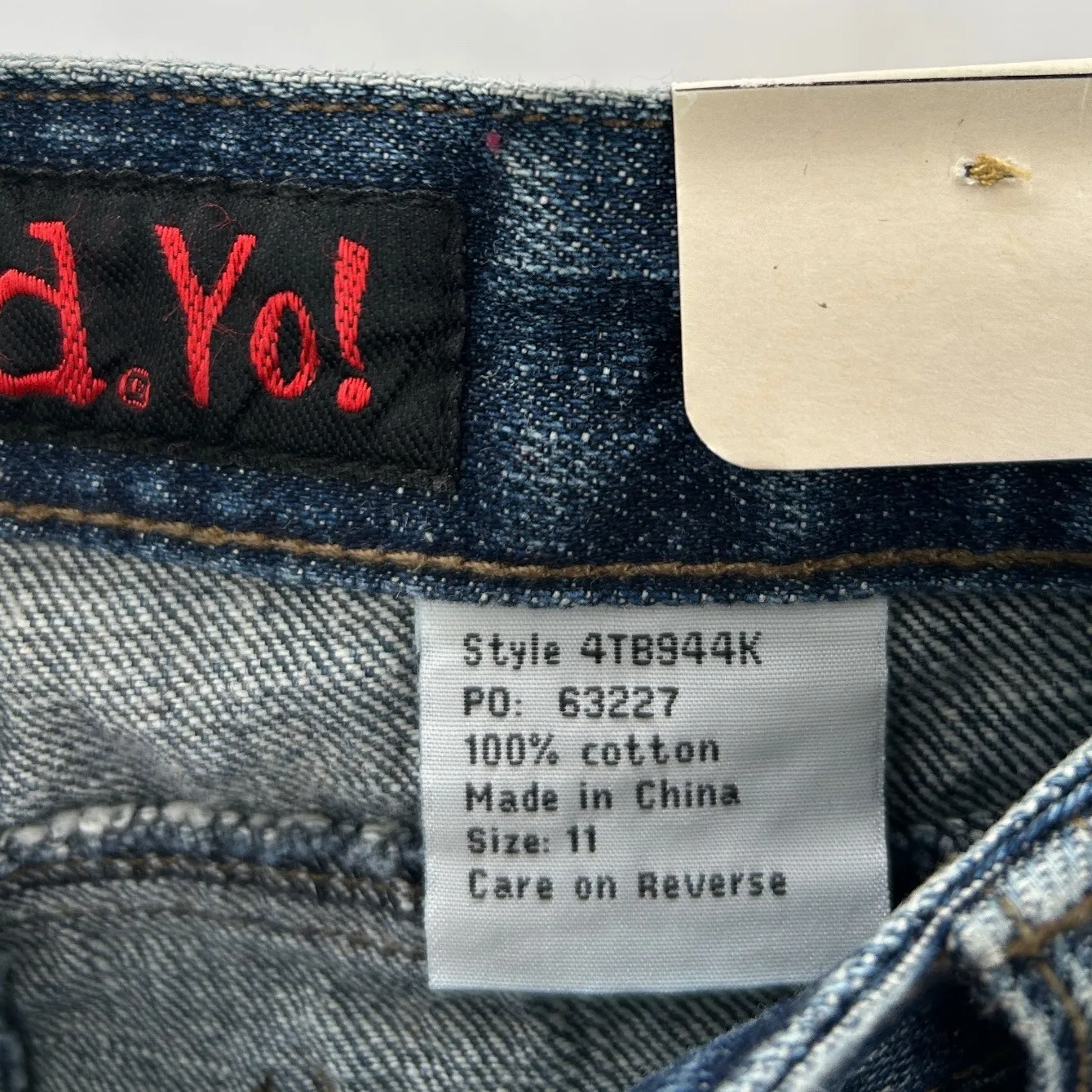 NWT Mudd Y2K DeadstockYo Flared Bootcut Jeans Medium Wash Denim Size  11 - Image 3