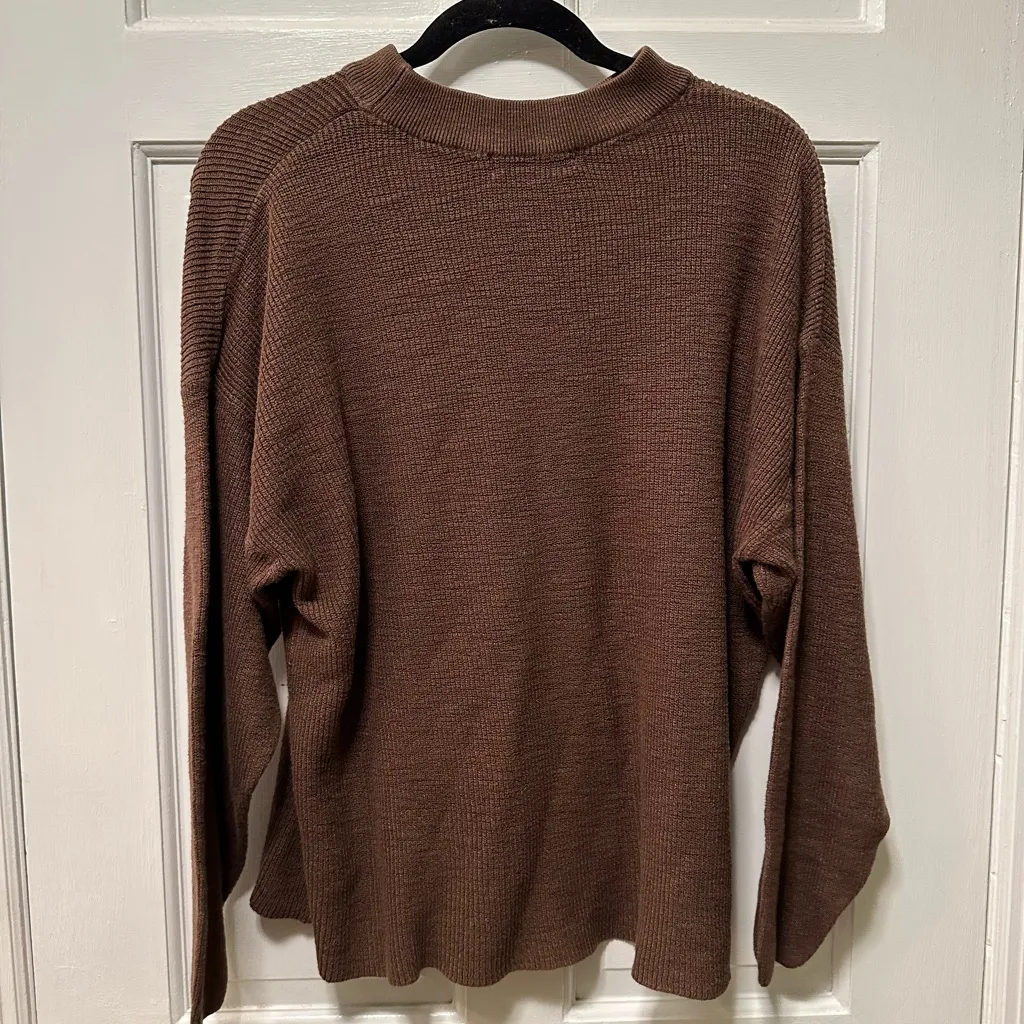 Free‎ People Beach Brown Malibu Sweater - Image 6