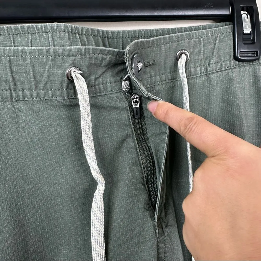 Vuori Ripstop Jogger Pants Womens Large Green Organic Cotton VW401 - Image 6
