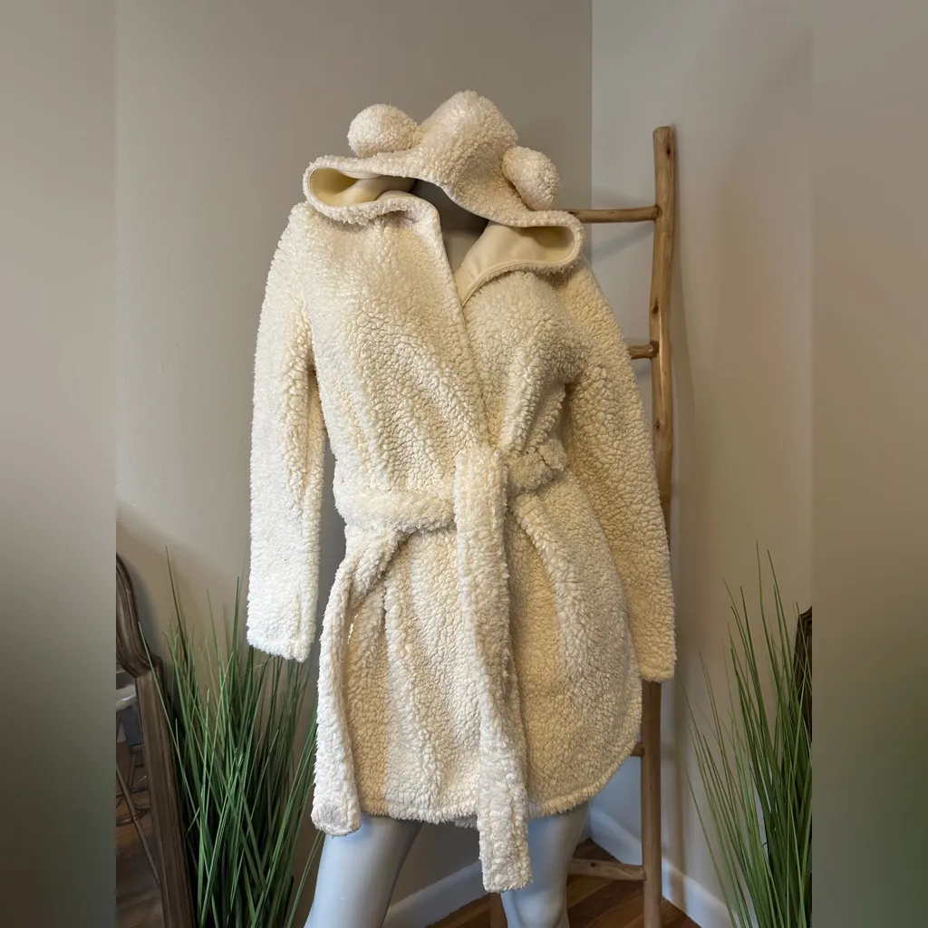 ASOS  Fluffy Cloud Robe Teddy Bear with Ears XS - Image 3
