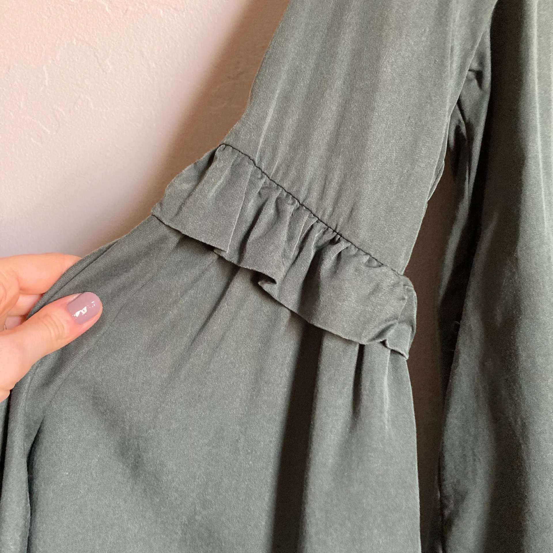 . Green Top with Bell Sleeves - Image 4