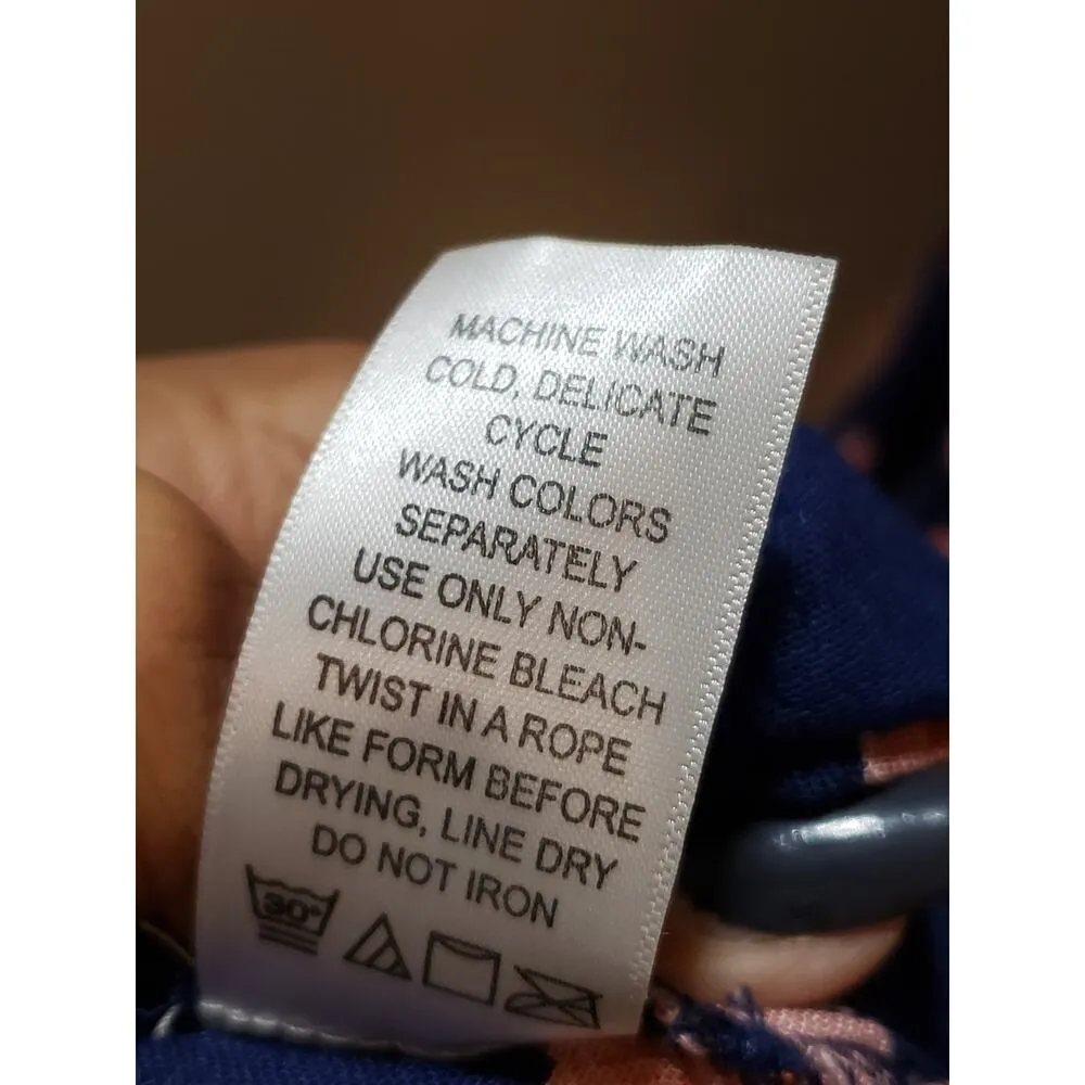 Woman Within Maxi Dress Women's Size 18/20 Blue Floral Chiffon Sleeveless V Neck - Image 7