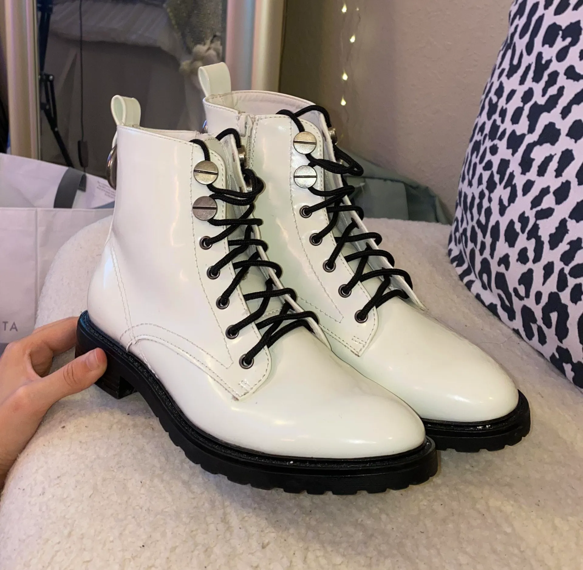 Rampage White Booties - Image 2