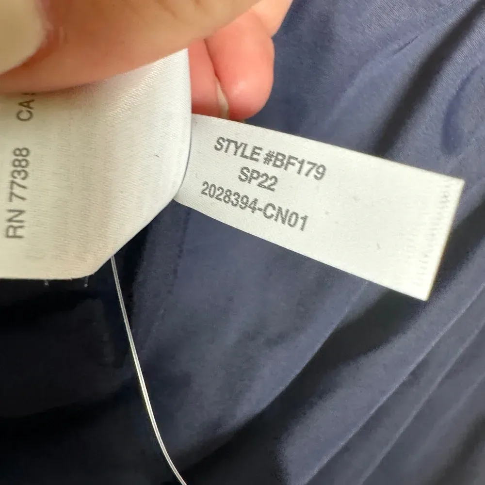 J.CREW NWT Ruched‎ Square Neckline Navy One Piece Bathing Suit Size 22 - Image 10