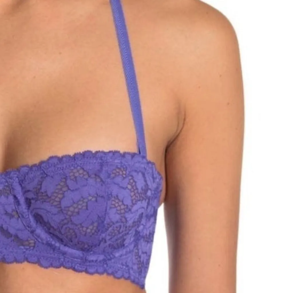 Free People NWT Love Letters Convertible Lace  Bra in Purple - Image 5