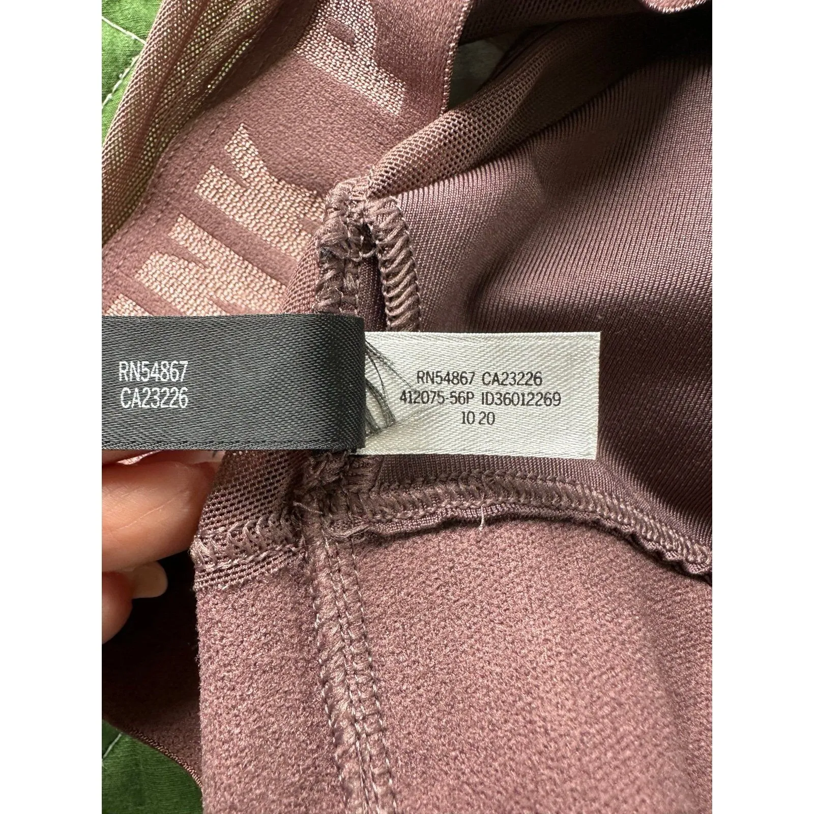 Victoria's Secret PINK Ultimate Lightly Lined Padded Sheer Mocha Sports Bra XS - Image 4