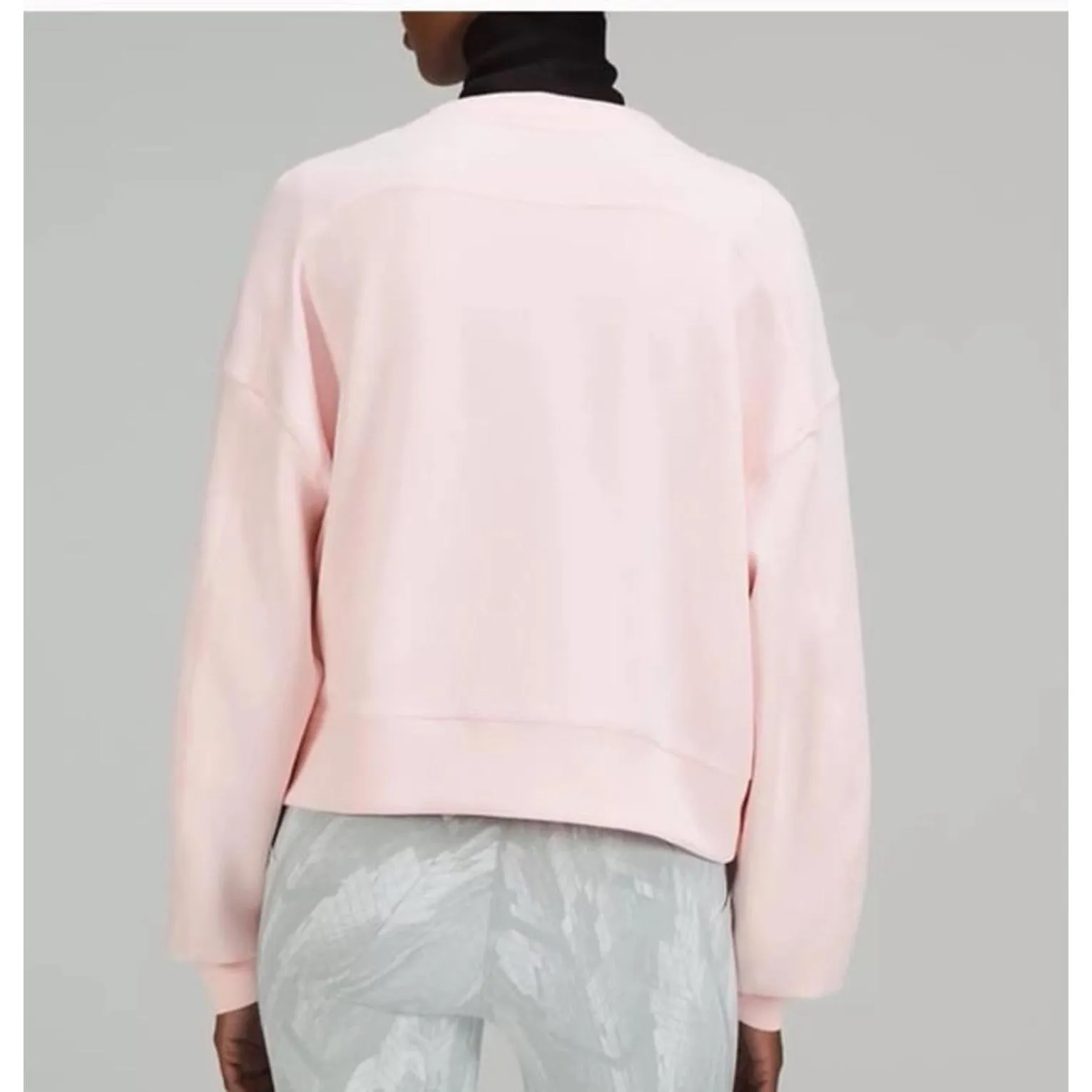 Lululemon Softstreme Perfectly Oversized Cropped Crew Size 14 - Image 2