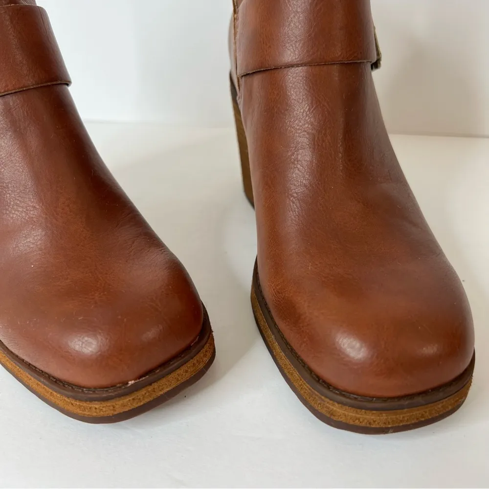 Korks By Kork-Ease Anubd Leather Heeled Lug Sole Boot Size 6 - Image 3