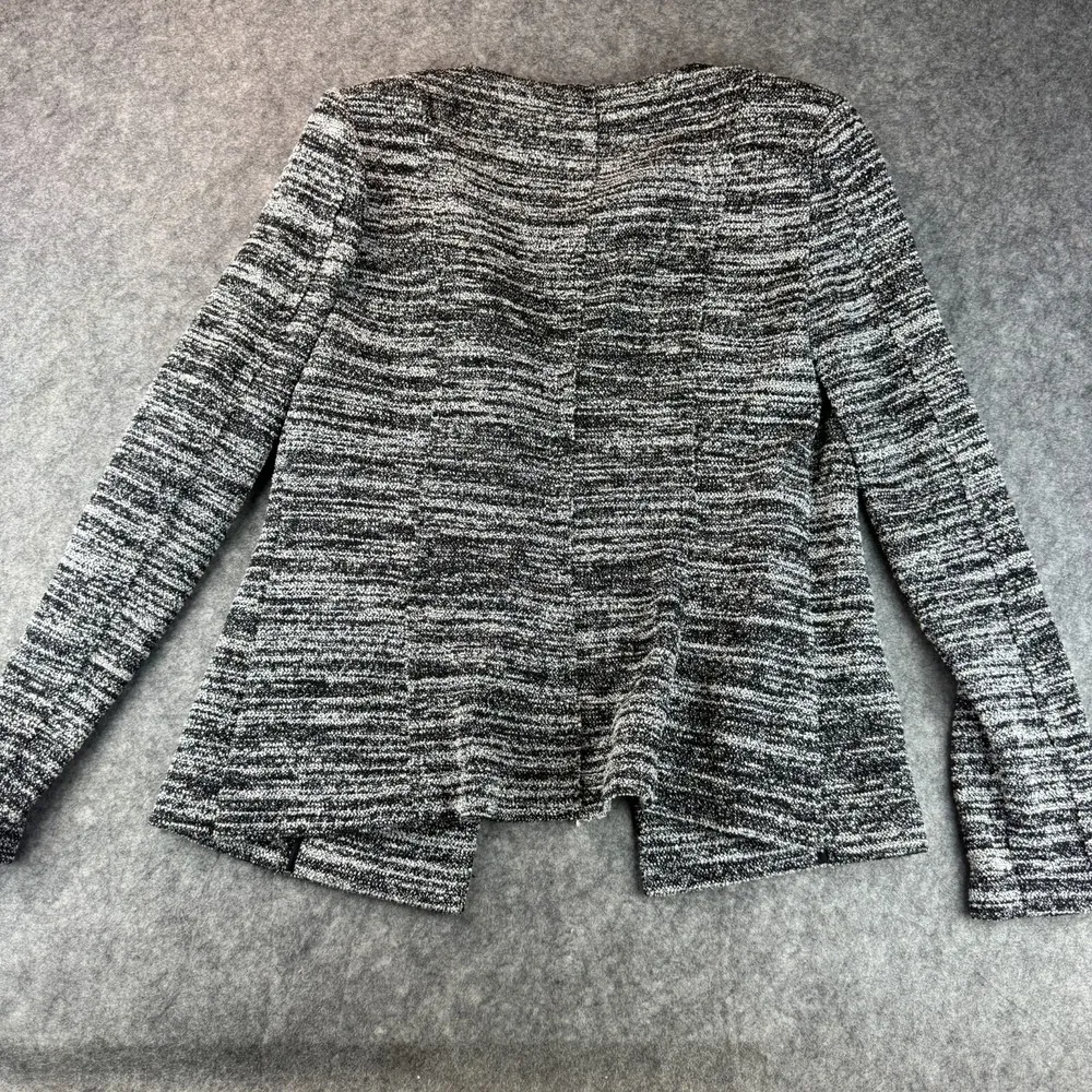 Karl Lagerfeld Jacket Womens S Black White Tweed Blazer Business Pockets Jeweled - Image 2