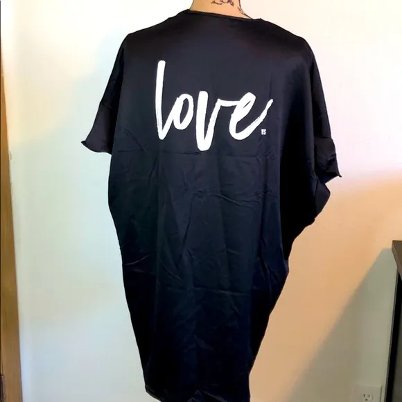 Victoria’s Secret kimono black tie front OSFM NWOT - Image 2