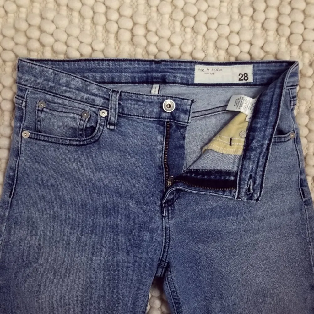 Rag & Bone Cate Mid Rise Skinny Jean in Sailor Town Sz 28 - Image 5