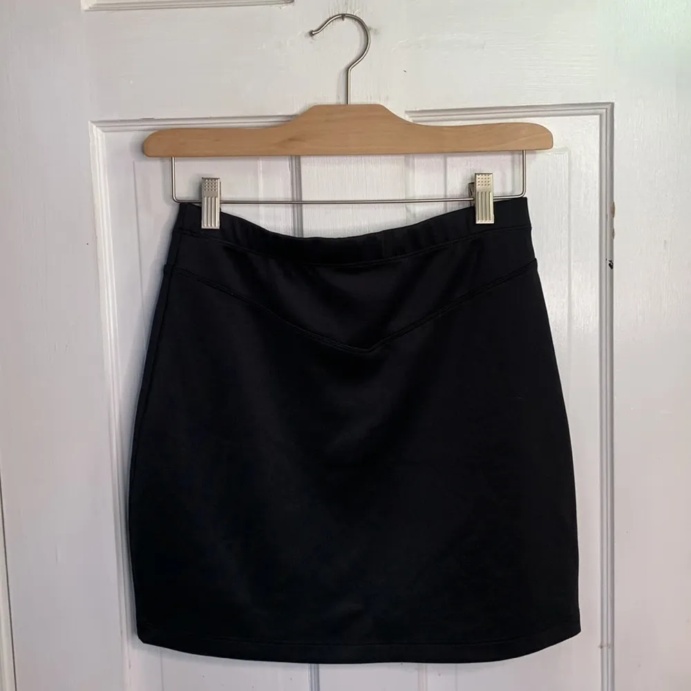 Free People Black Ponte Knit Classic Mini Skirt W-405 Sz S - Image 7